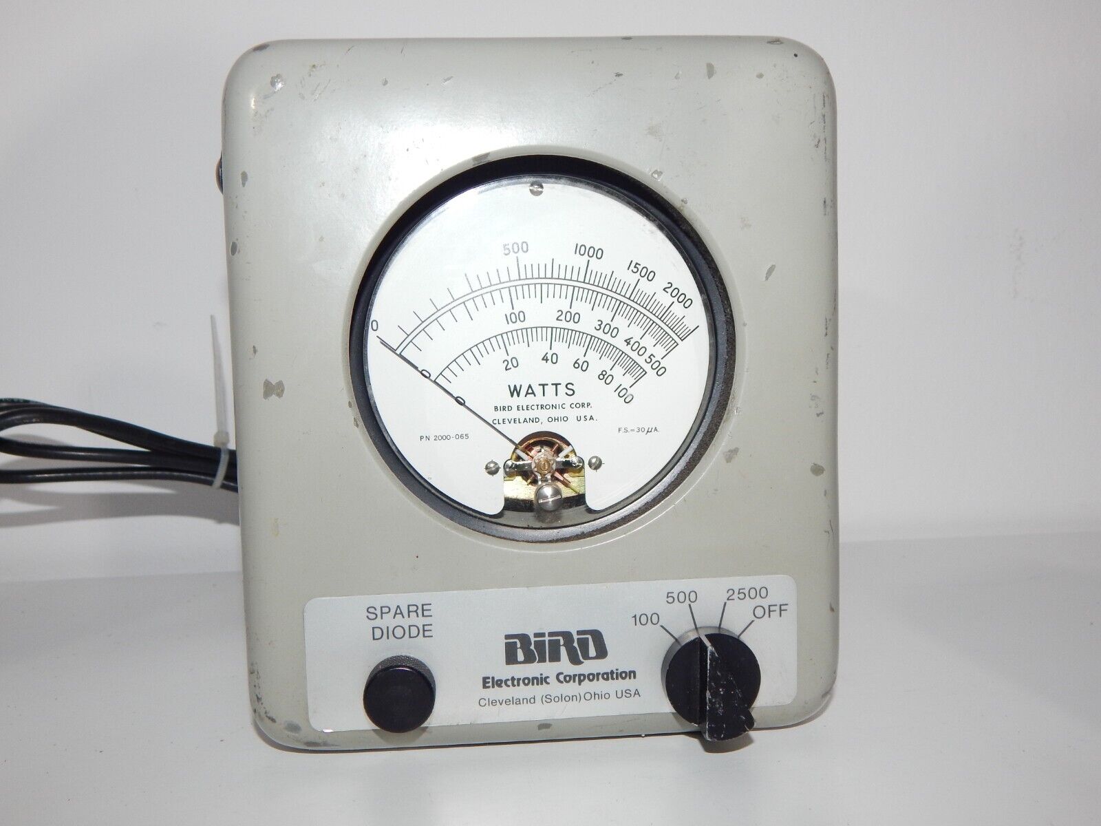 BIRD 6737 + 6737-030 Wattmeter 2500W 25-1000 MHz 1.5-35 MHz - TERMALINE