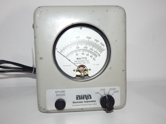 BIRD 6737 + 6737-030 Wattmeter 2500W 25-1000 MHz 1.5-35 MHz - TERMALINE