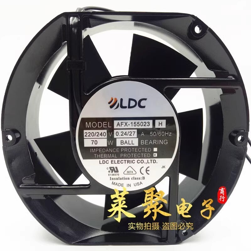LDC AFX-155023 H 17251 220/240V 0.24/0.27A 70W Axial Cooling Fan
