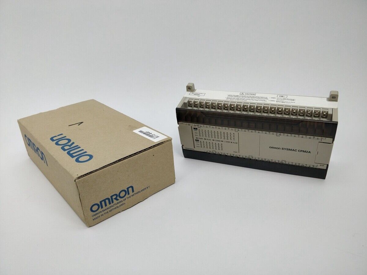 OMRON CPM2A-60CDR-D 60 CPU RELAY CONTROL LOGIC PLC 24VDC - OMRON