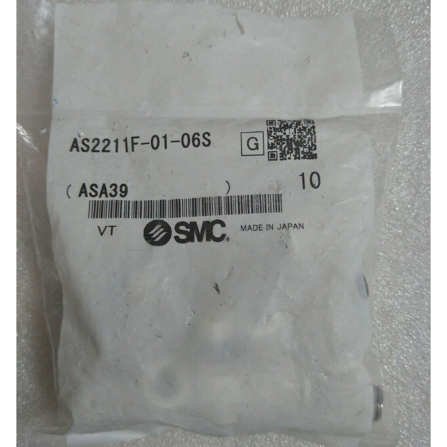SMC AS2211F-01-06S Control Valve - 10-Piece Set - SMC