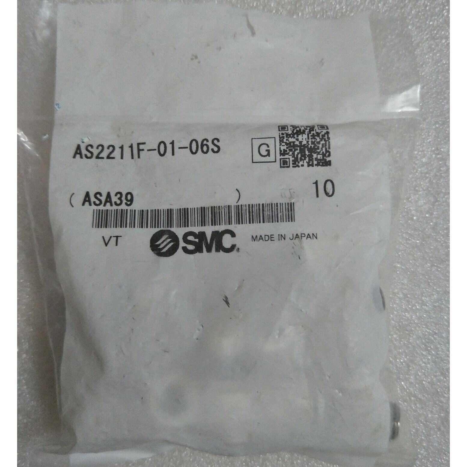 SMC AS2211F-01-06S Control Valve - 10-Piece Set - SMC