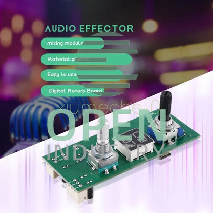 DSP Digital Reverberation Karaoke Reverb Board KTV Mixer Effector Anti-Whistling