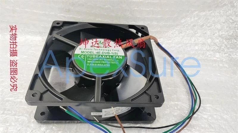 Bi-Sonic 4E-DVB-1(S) 100-200V AC 4-Wire Axial Dual Voltage Cooling Fan