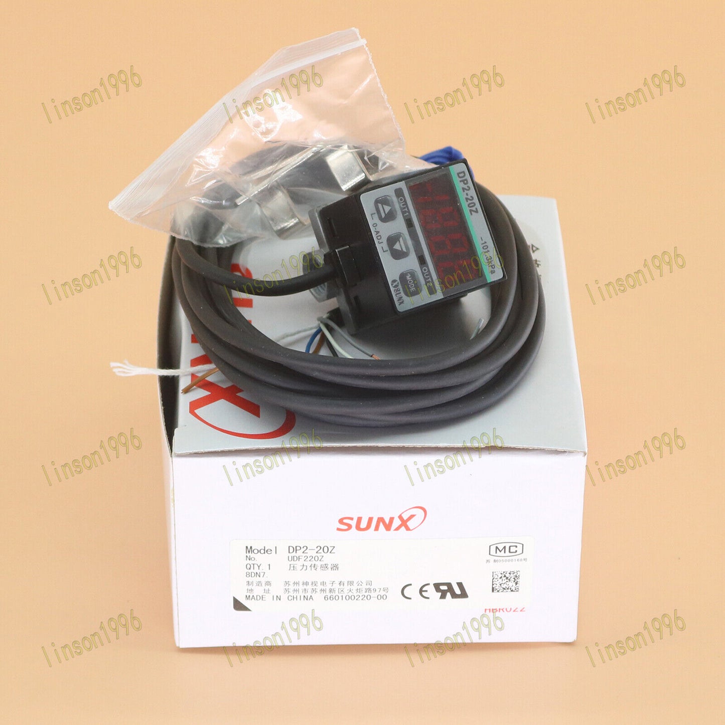 1PC DP2-20Z Pressure Sensors Box - SUNX