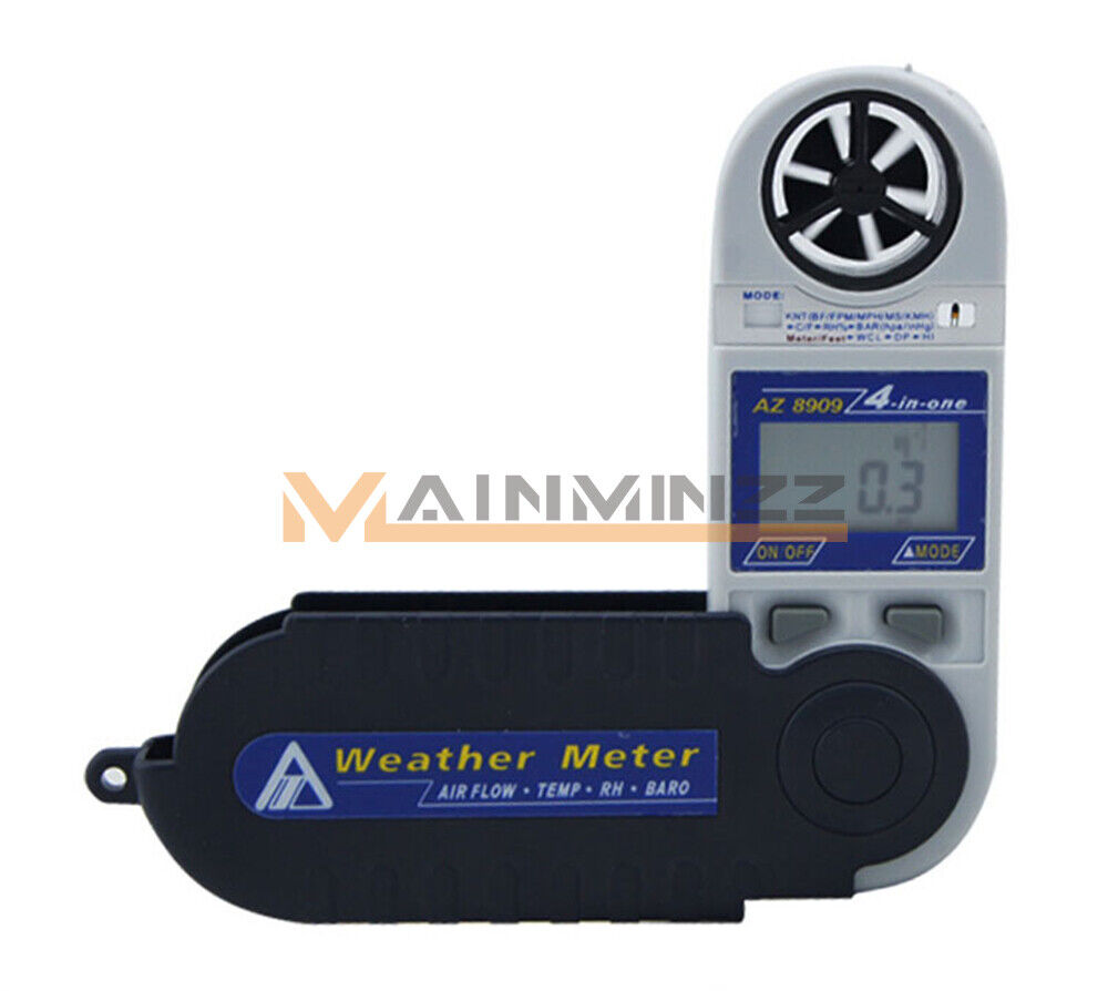 ONE AZ8909 Air Velocity Humidity Dew Point Temperature Tester Pressure Meter - ONE