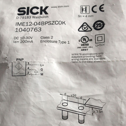 Proximity Switch IME12-04BPSZC0K Fast - ONE SICK
