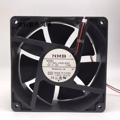 NMB 4715KL-04W-B50 DC12V 1.30A 2-Wire Silent Cooling Fan