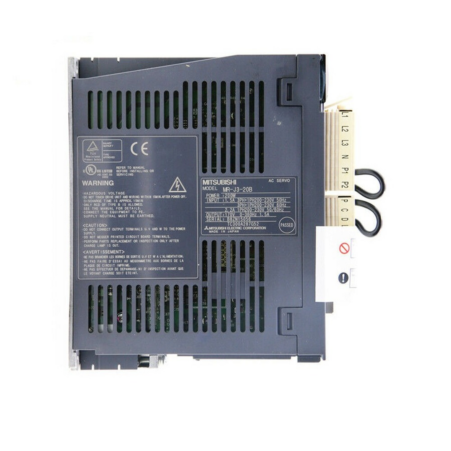 1PC Mitsubishi MR-J3-20B Servo Amplifier Driver with Precision Control for Industrial Automation - MITSUBISHI