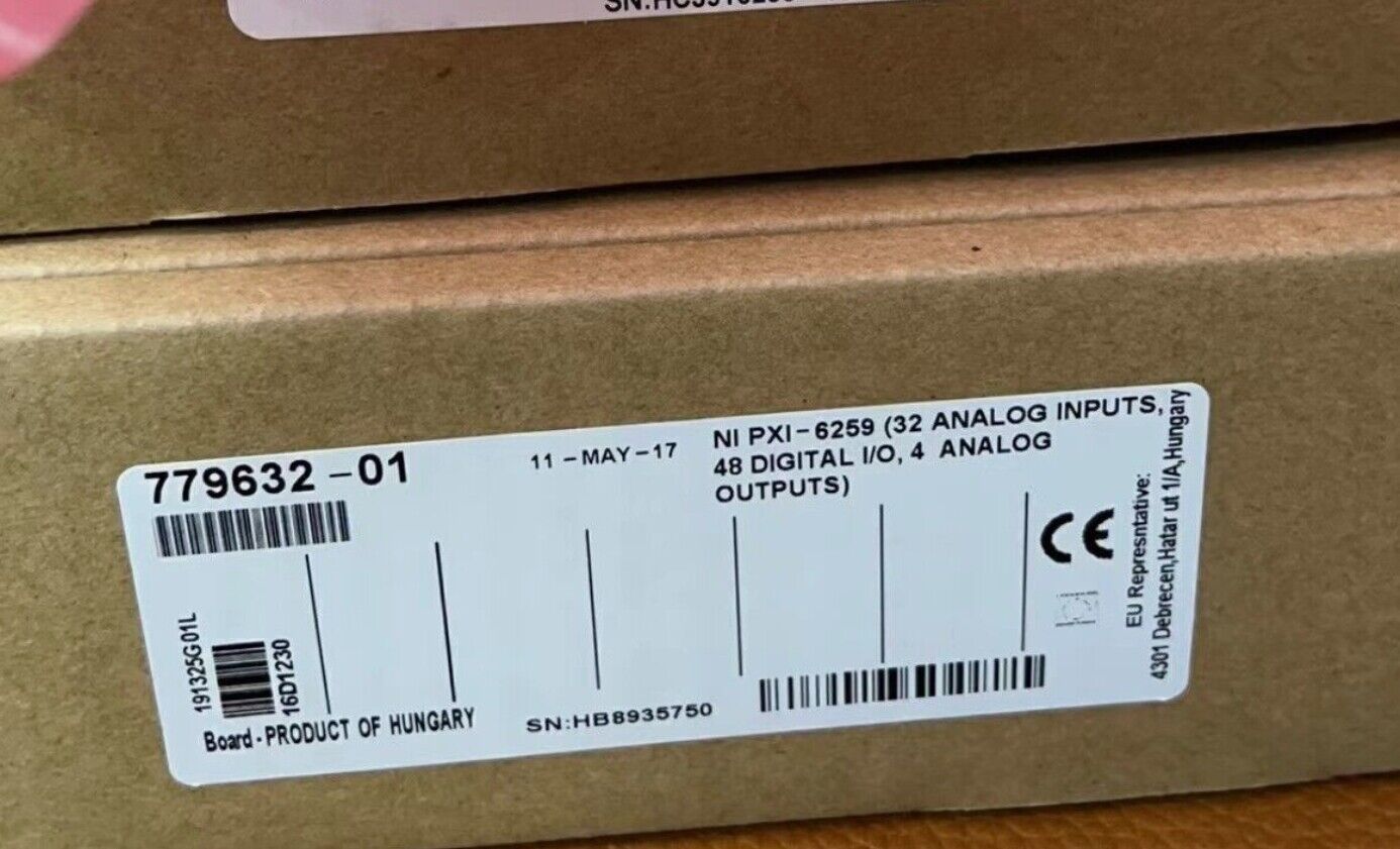 NI National Instruments PXI-6259 DAQ Card 32 Ch Analog Input - NATIONAL INSTRUMENTS