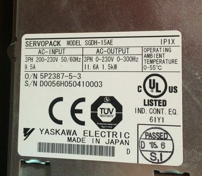 Yaskawa SGDH-15AE AC Servo Drive: Professional Industrial Motor Control Solution - YASKAWA