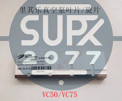 3pcs/set vacuum pump aluminium vanes 120*37*4mm VC50/VC75 #su