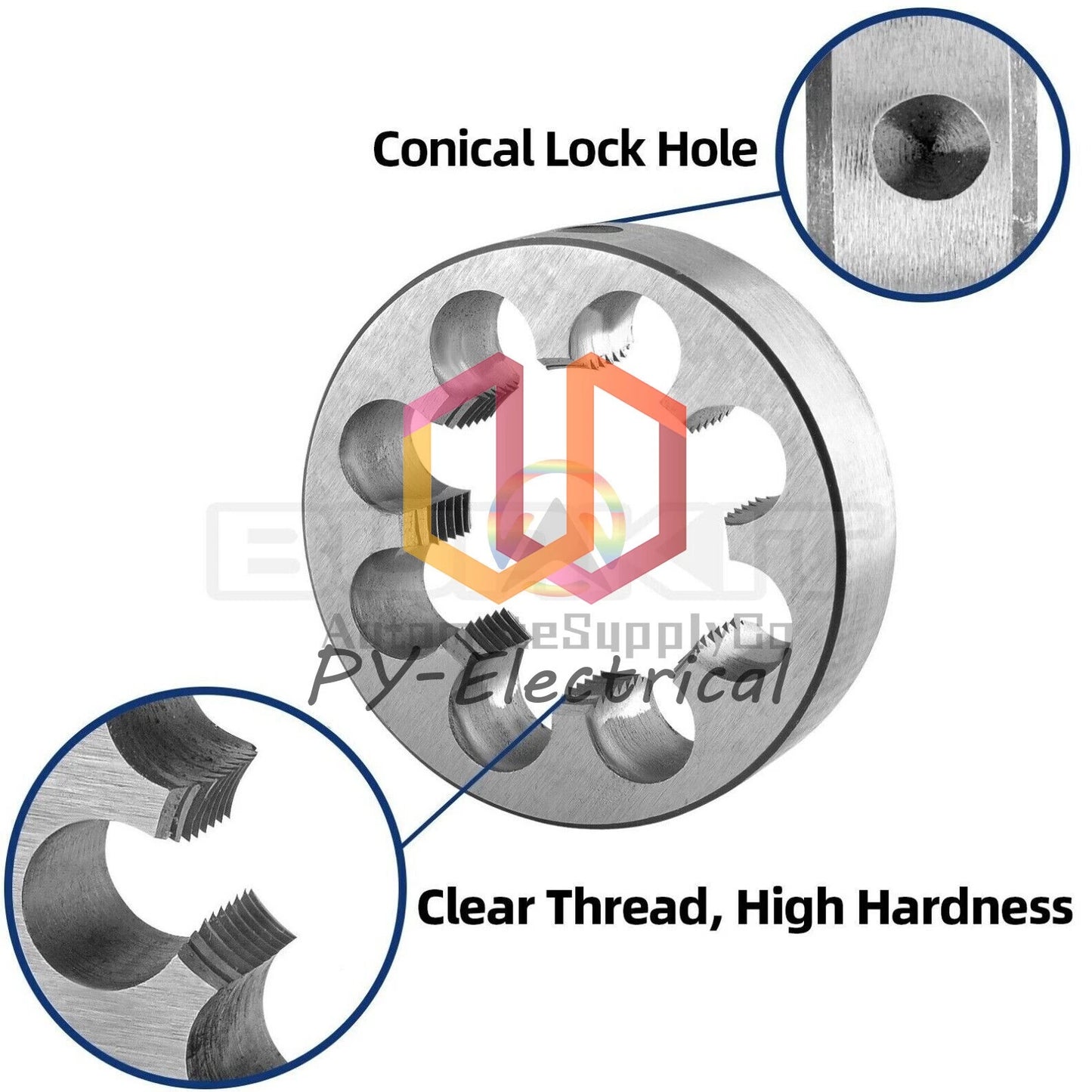 M46 X 2 Thread Die Right Hand, M46x2.0 Metric Round Threading Die