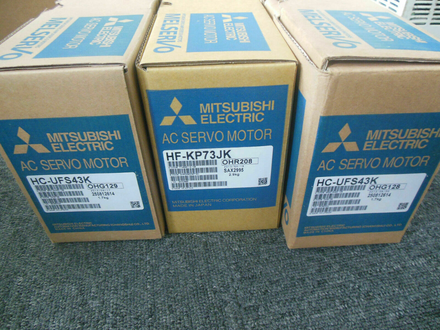 Mitsubishi HF-KP73JK Servo Motor Single Unit FAST SHIP - MITSUBISHI