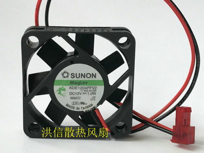 new SUNON 4010 KDE1204PFV2 DC12V 1.0W 4CM 2-wire silent cooling fan