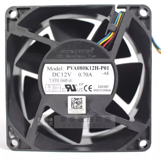 Foxconn PVA080K12H-P01 DC12V 0.7A 4-Wire Silent Cooling Fan