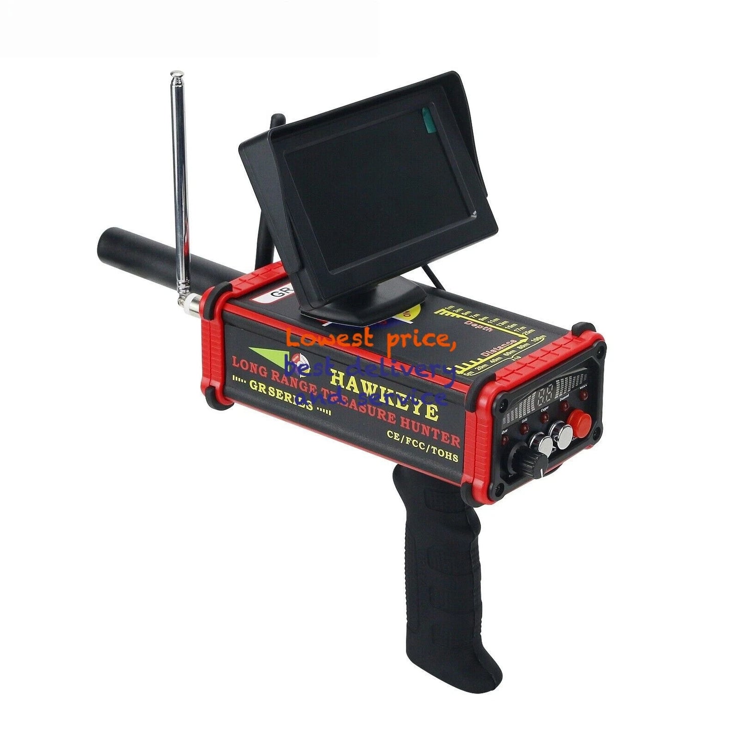 Gold Metal Finder HAWKEYE GR-1000 Plus Gold Detector Long Range Treasure Hunter