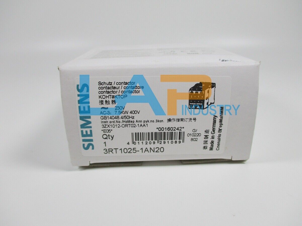 new 1PCS  For Siemens 3RT1025-1AN20 220V 50/60HZ Contractor