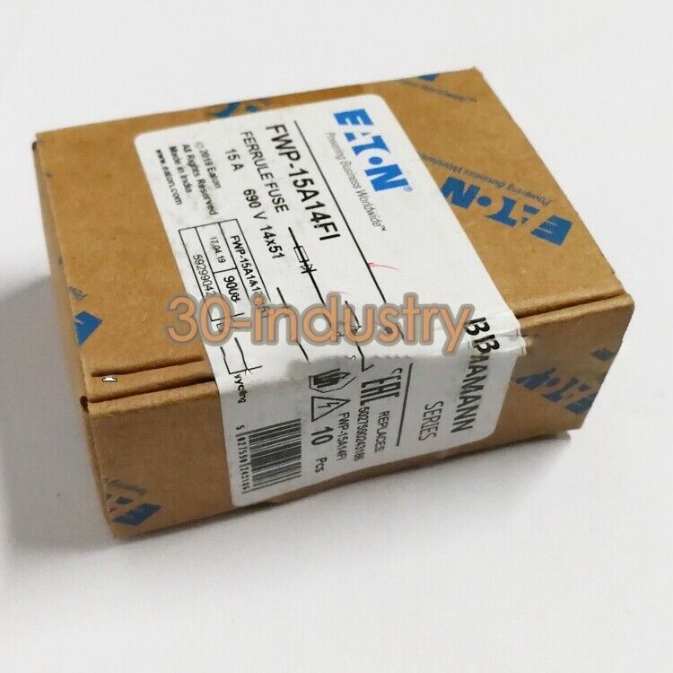 BUSSMANN FWP-15A14FI 15A Ferrule Fuse - Pack of 10 - BUSSMANN