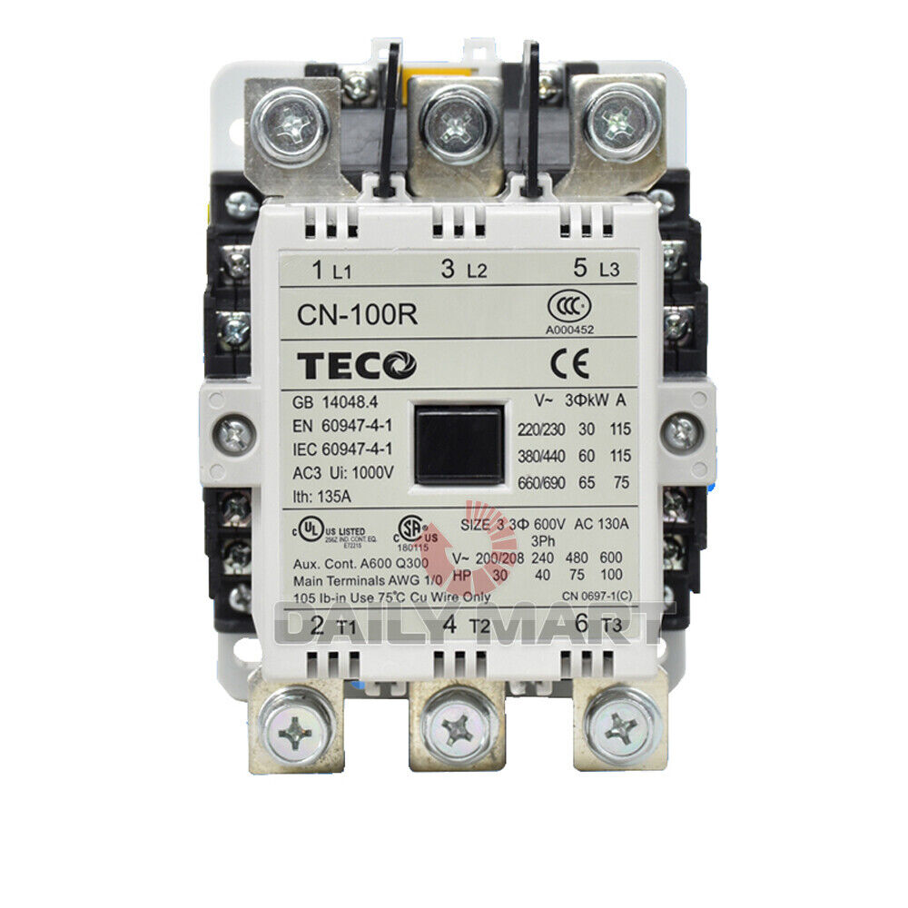 new  In Box TECO CN-100R Contactor 220AC TECO