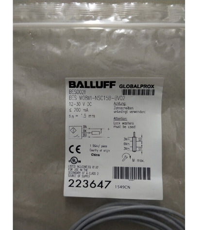 Balluff Proximity Switch M08MI-NSC15B-BV02 - BALLUFF