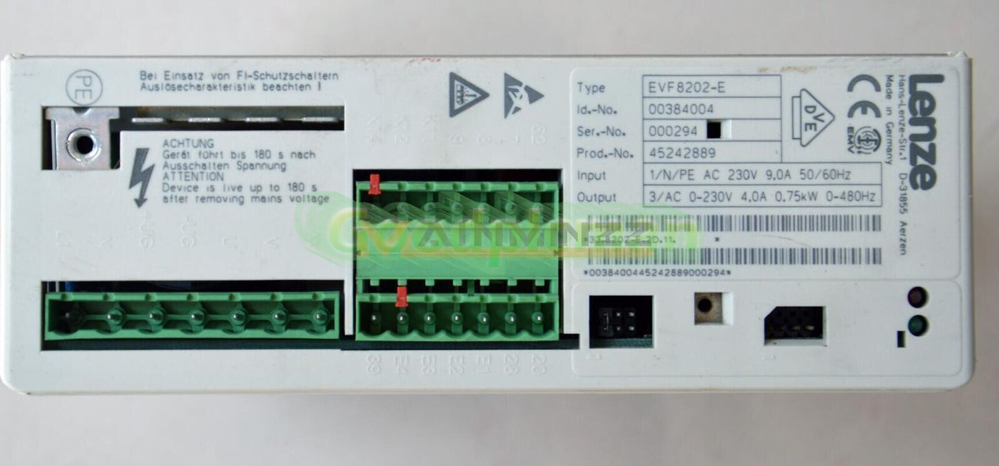 One Lenze EVF8202-E Frequency Inverter