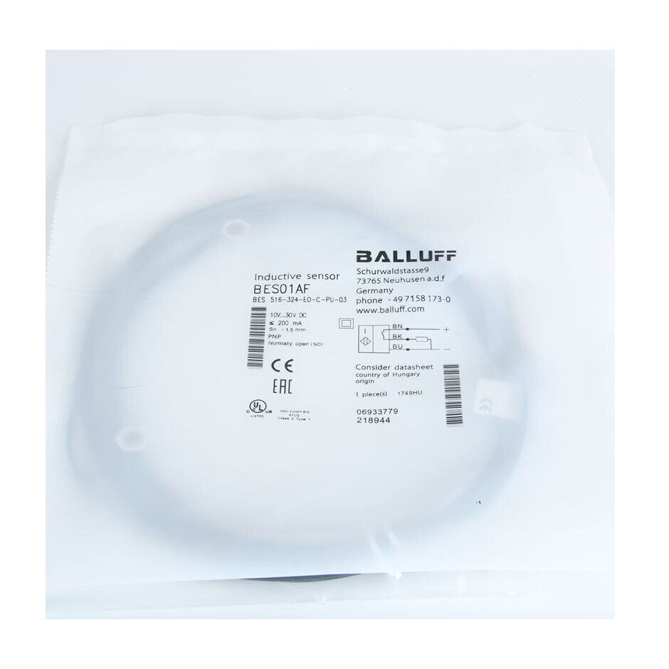 Balluff Proximity Switch Sensor BES 516-324-EO-C-PU-03 - BALLUFF