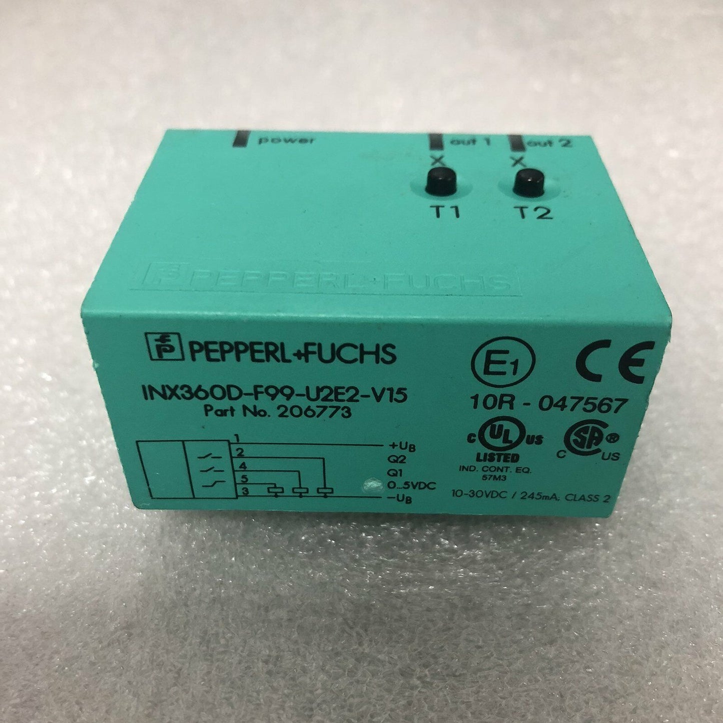 ONE PEPPERL+FUCHS INX360D-F99-U2E2-V15 INCLINATION SENSOR - ONE PEPPERL+FUCHS