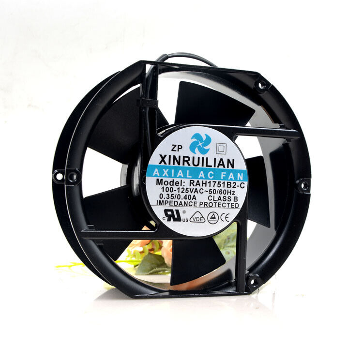 used XINRUILIAN RAH1751B2-C 100-125V 0.35/0.40A 17CM cooling fan - XINRUILIAN