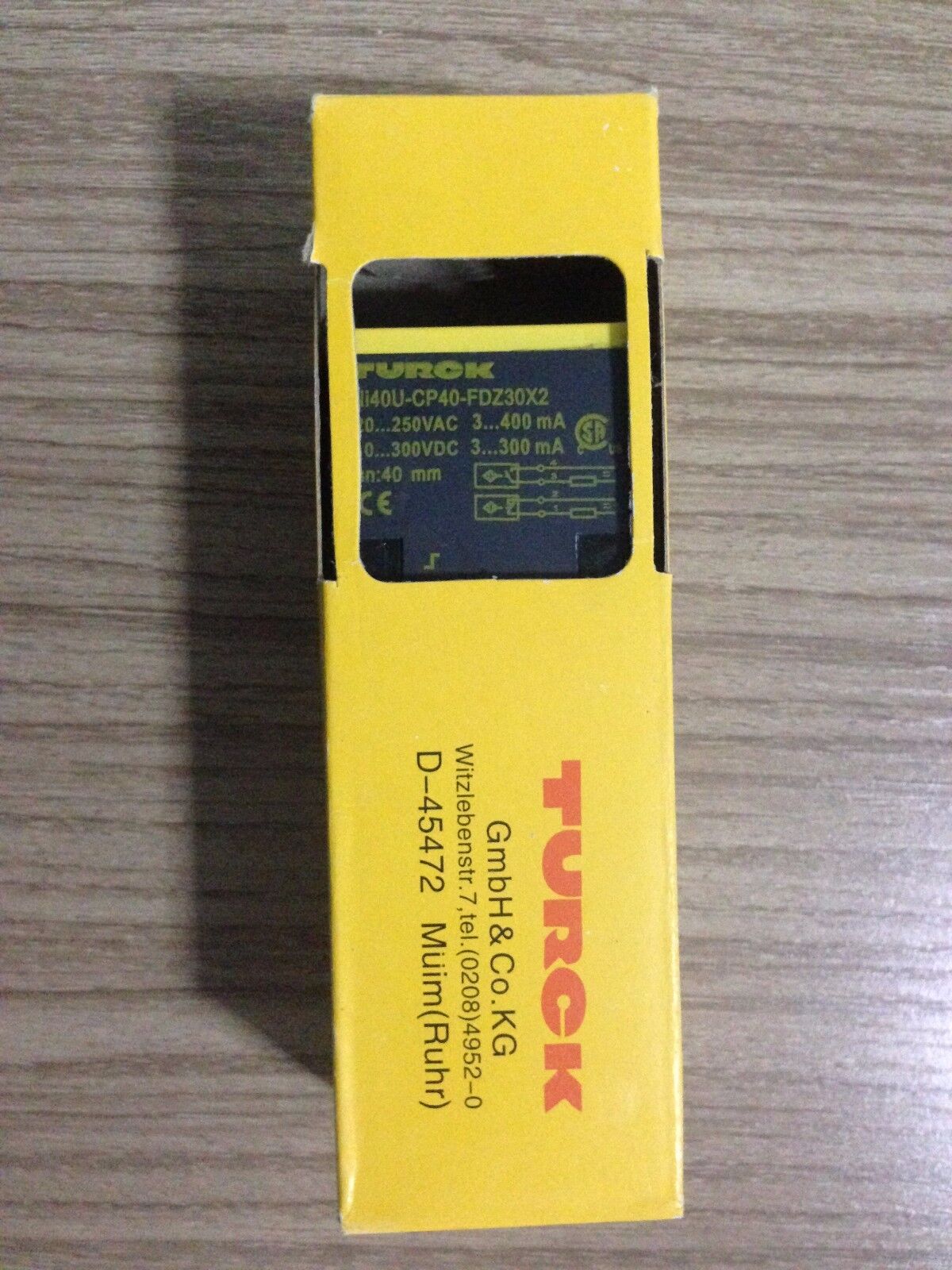 Single PC TURCK NI40U-CP40-FDZ30X2 - TURCK