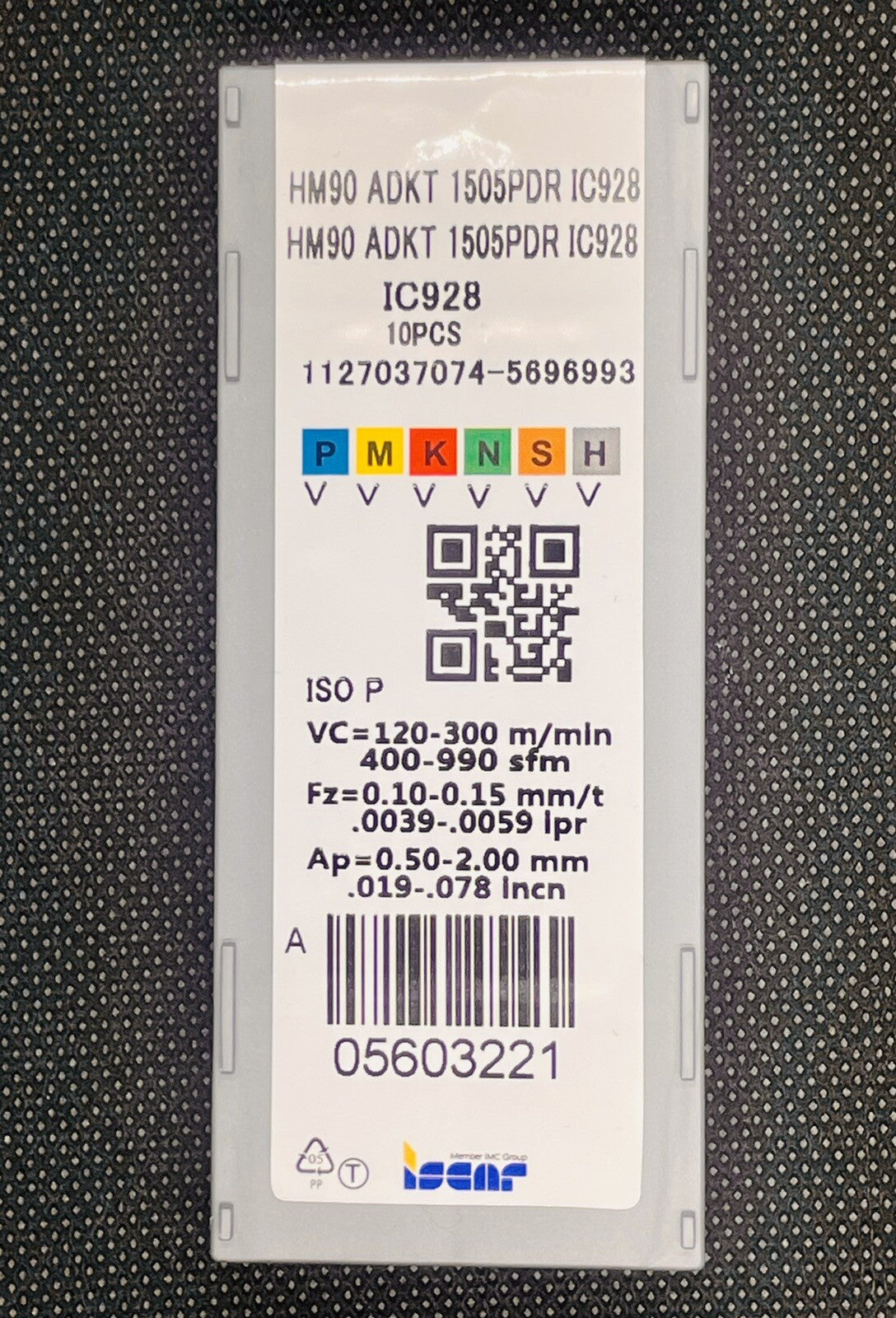 ISCAR ADKT 1505 PDR IC928 CNC Carbide Inserts  ADKT 1505PDR (10 PCS)