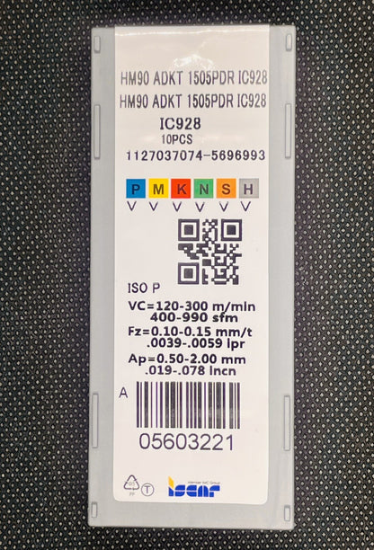 ISCAR ADKT 1505 PDR IC928 CNC Carbide Inserts  ADKT 1505PDR (10 PCS)