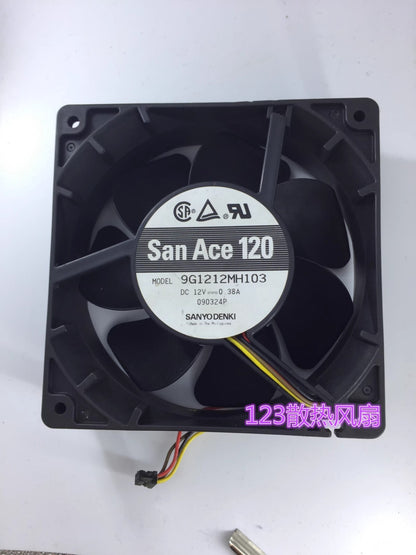 Sanyo 9G1212MH103 12038 DC12V 0.38A 4-Wire Server Cooling Fan
