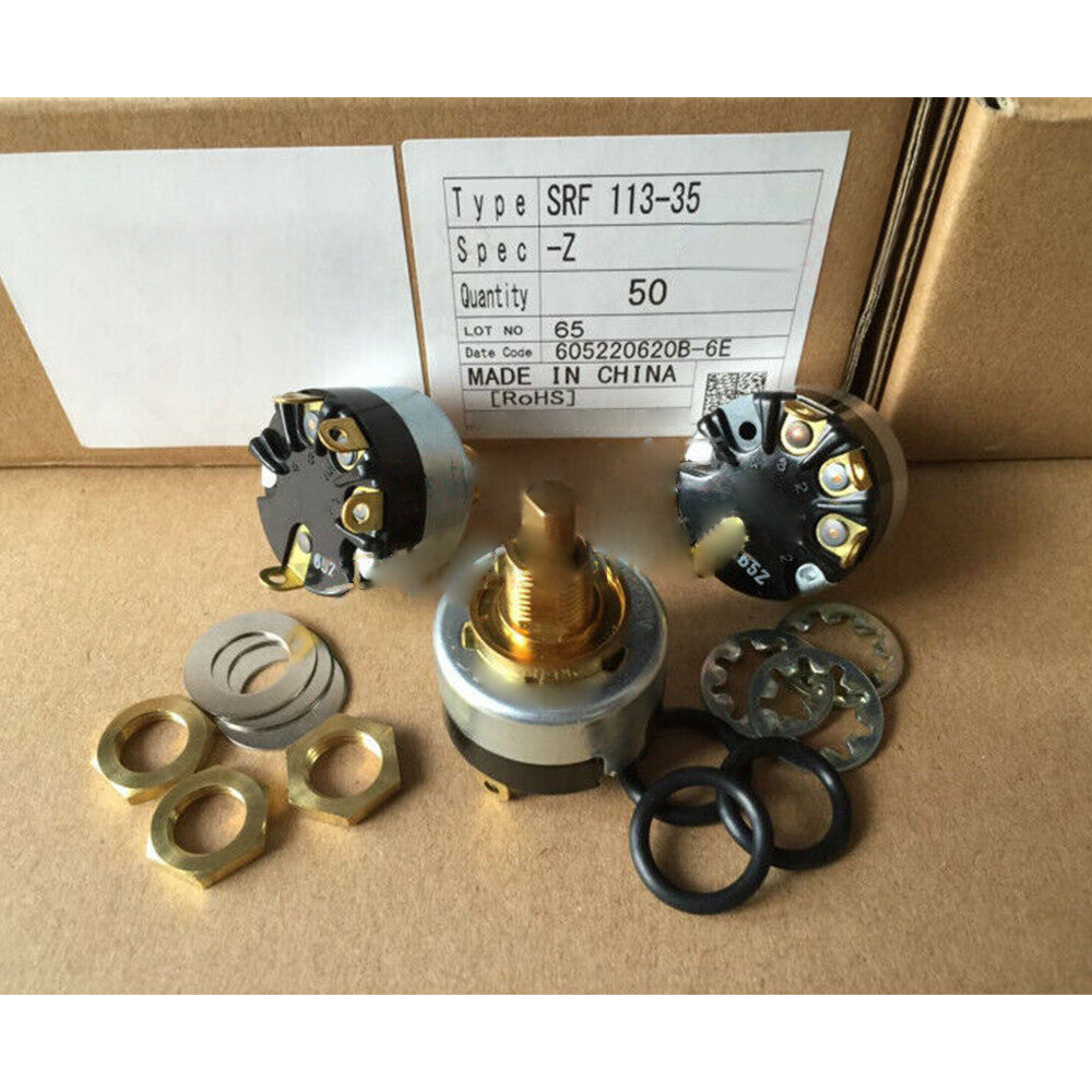 new 3 positions 4pins3A 250VAC Rotary Power Switch 1Pcs For FUJISOKU SRF-113 SRF113