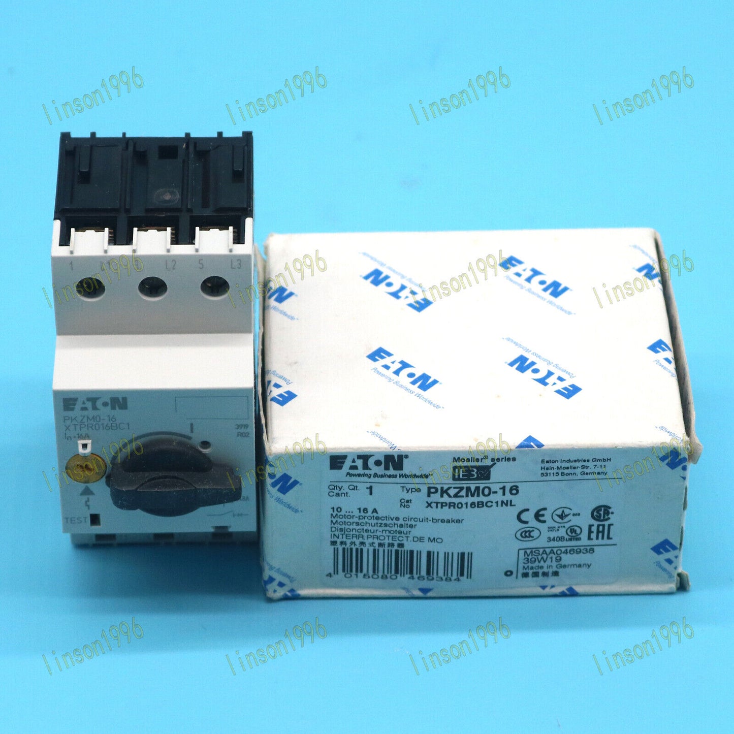 Eaton Moeller Circuit Breaker PKZM0-16 10-16A - EATON MOELLER