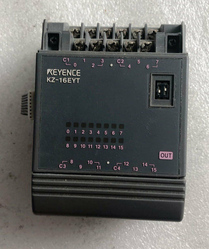 used ONE KEYENCE KZ-16EYT programmable controller module - ONE KEYENCE