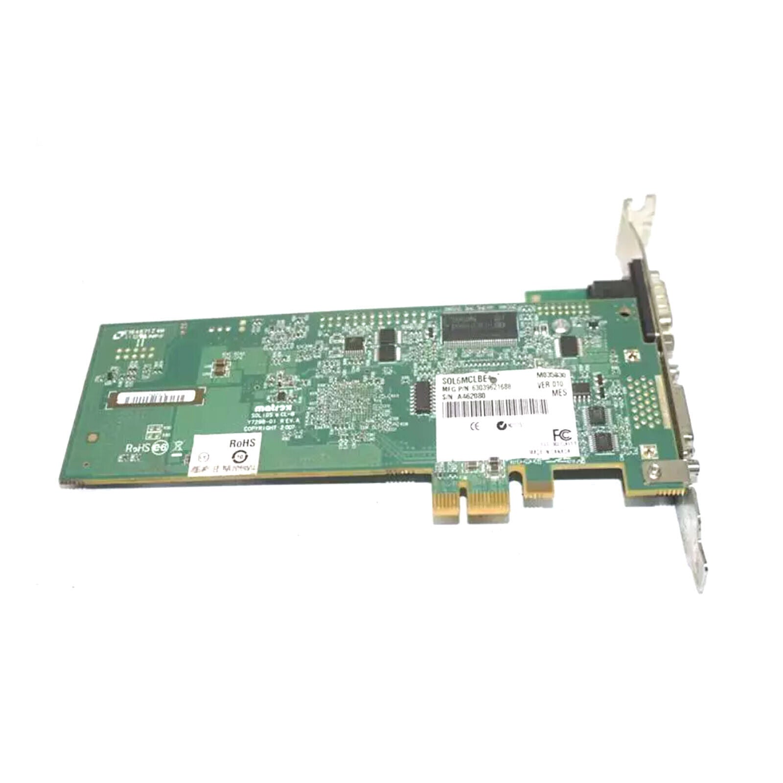 MATROX Y7298-01 SOL6MCLBE Frame Grabber PCIe Card - MATROX