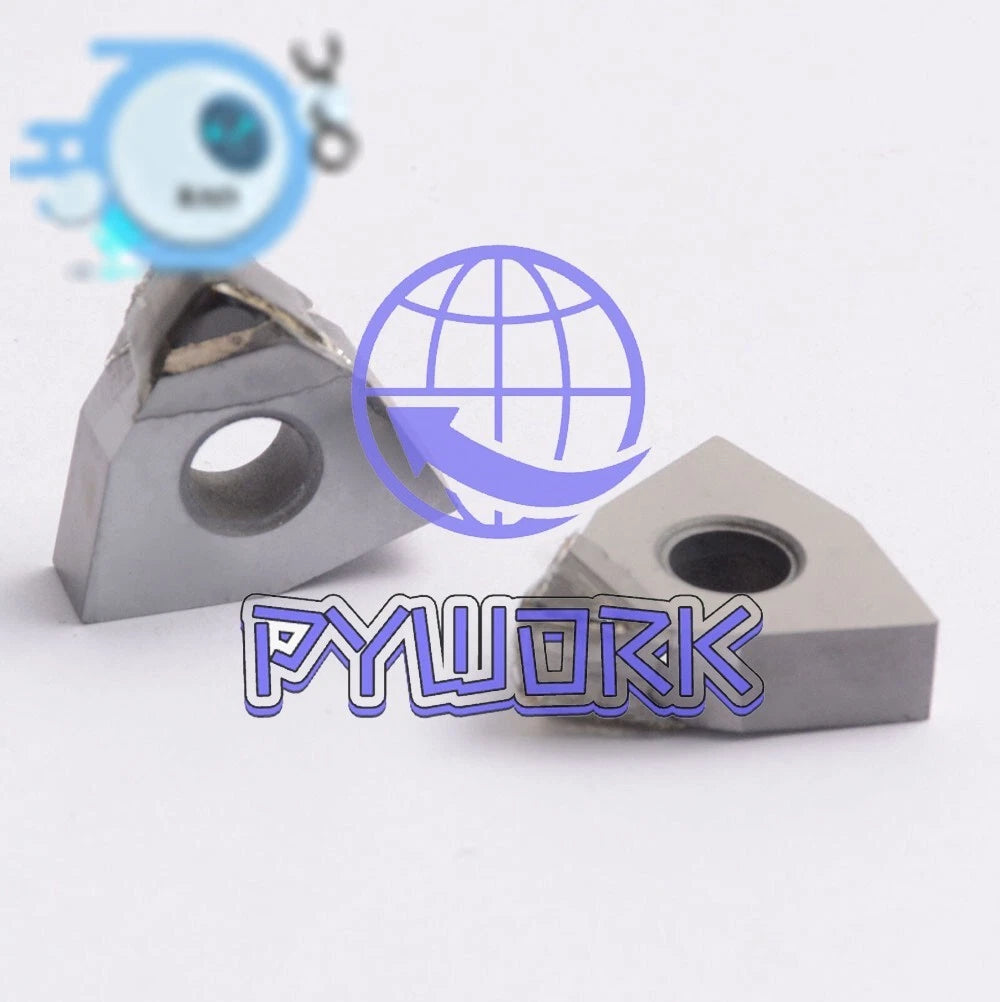 2pcs WNMG080404 PCD carbide insert for Aluminum Polycrystalline turning inserts