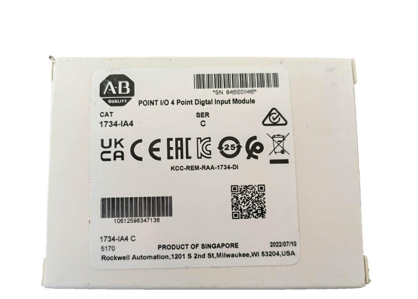 Allen-Bradley 1734-IA4 Digital Input Module - ALLEN-BRADLEY