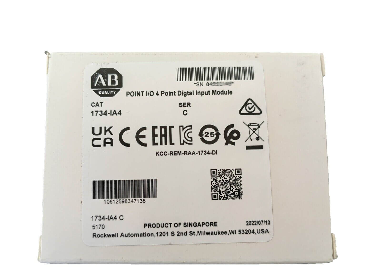 Allen-Bradley 1734-IA4 Digital Input Module - ALLEN-BRADLEY