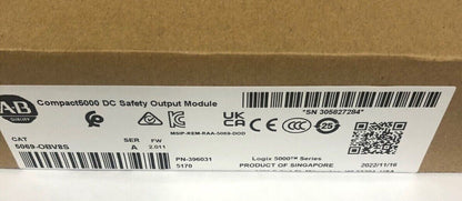 New Sealed AB 5069-OBV8S Compact 8-Ch Safety Output Module - SEALED AB