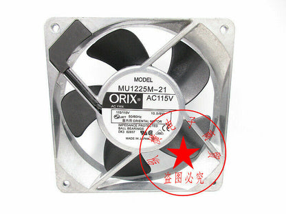 ORIX MU1225M-21 12CM 12025 115V 10.5/9W cabinet cooling fan