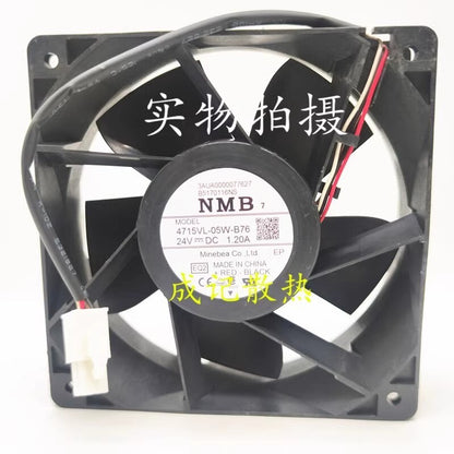 NMB 4715VL-05W-B76 DC24V 1.2A 120*120*38MM 3-Wire Inverter Cooling Fan