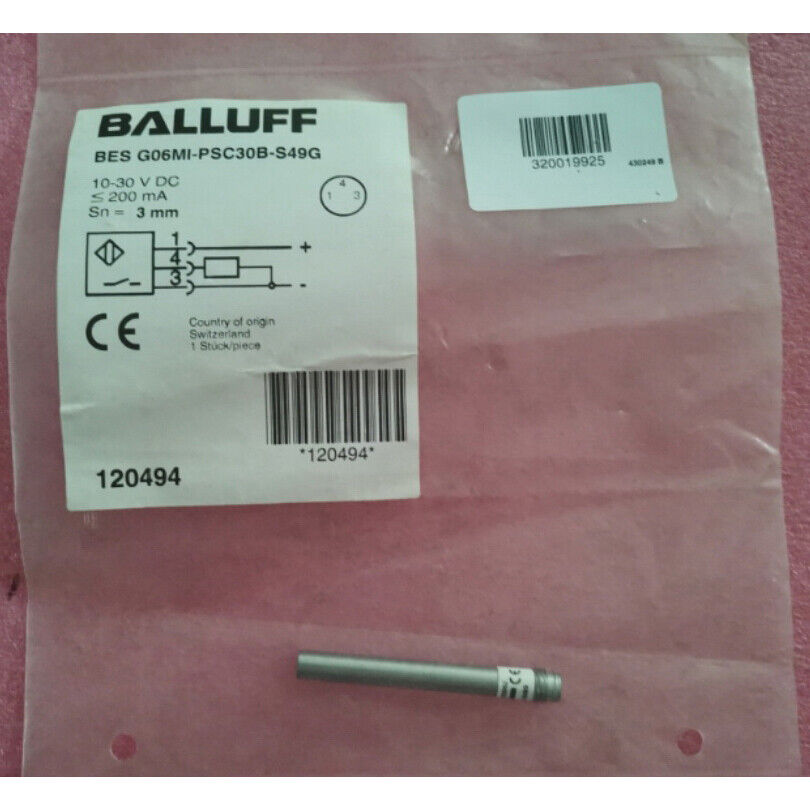 new 1PC  BALLUFF Proximity sensor BES G06MI-PSC30B-S49G Fast BALLUFF