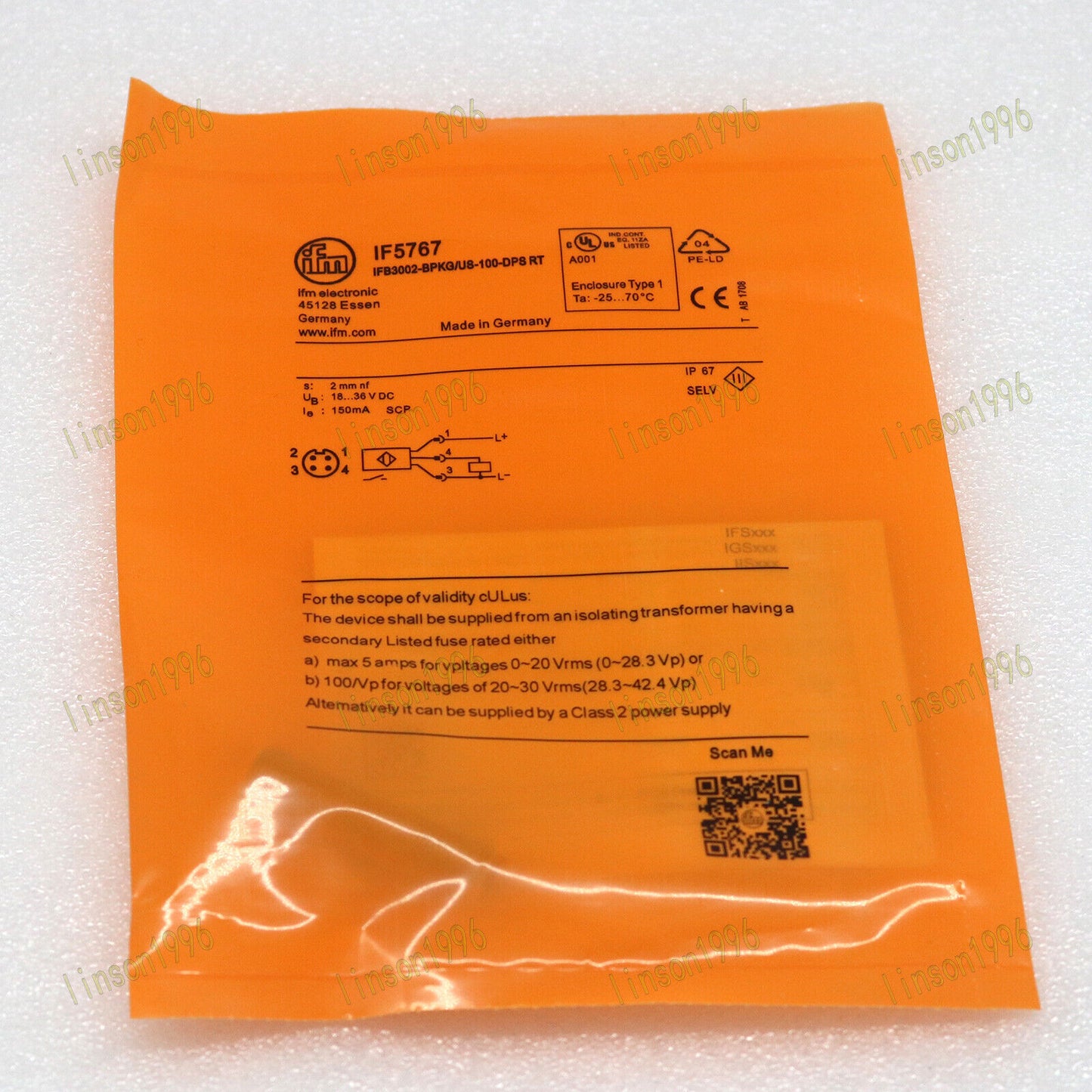 EFECTOR IF5767 Proximity Sensor for IFM Inductive Proximity Sensor Ship - EFECTOR