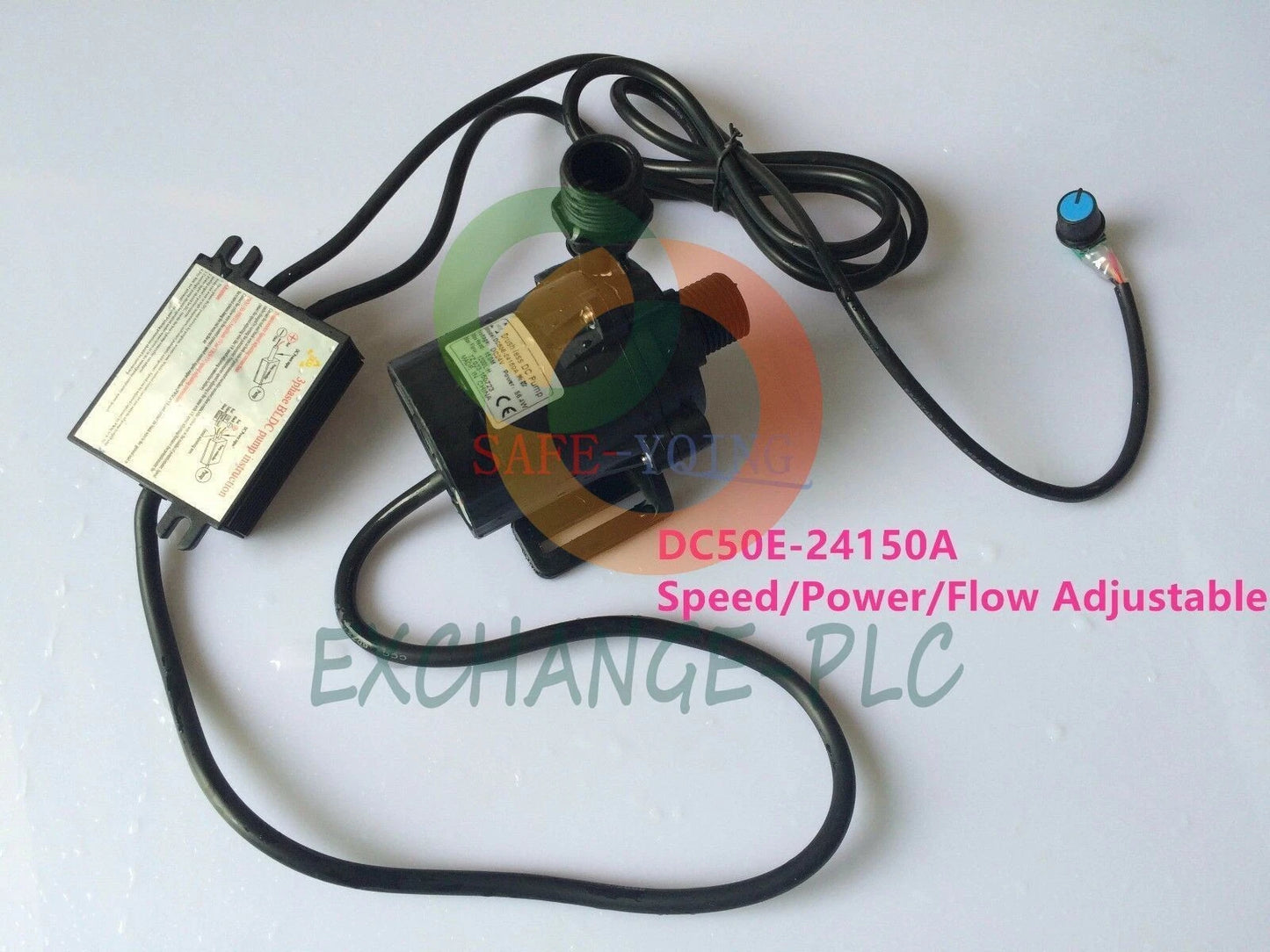 15m DC50E-24150A Heavy Duty Speed/ Power Adjustable 24VDC Brushless Water Pump