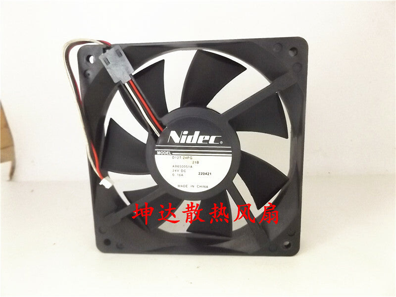 1pcs  NIDEC D12T-24PG 18 24V 0.16A 12025 3-wire inverter fan