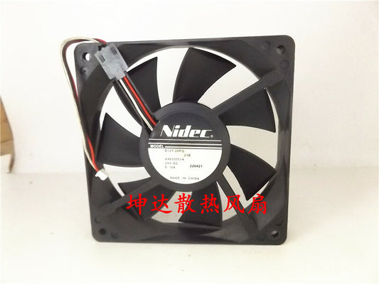 1pcs  NIDEC D12T-24PG 18 24V 0.16A 12025 3-wire inverter fan