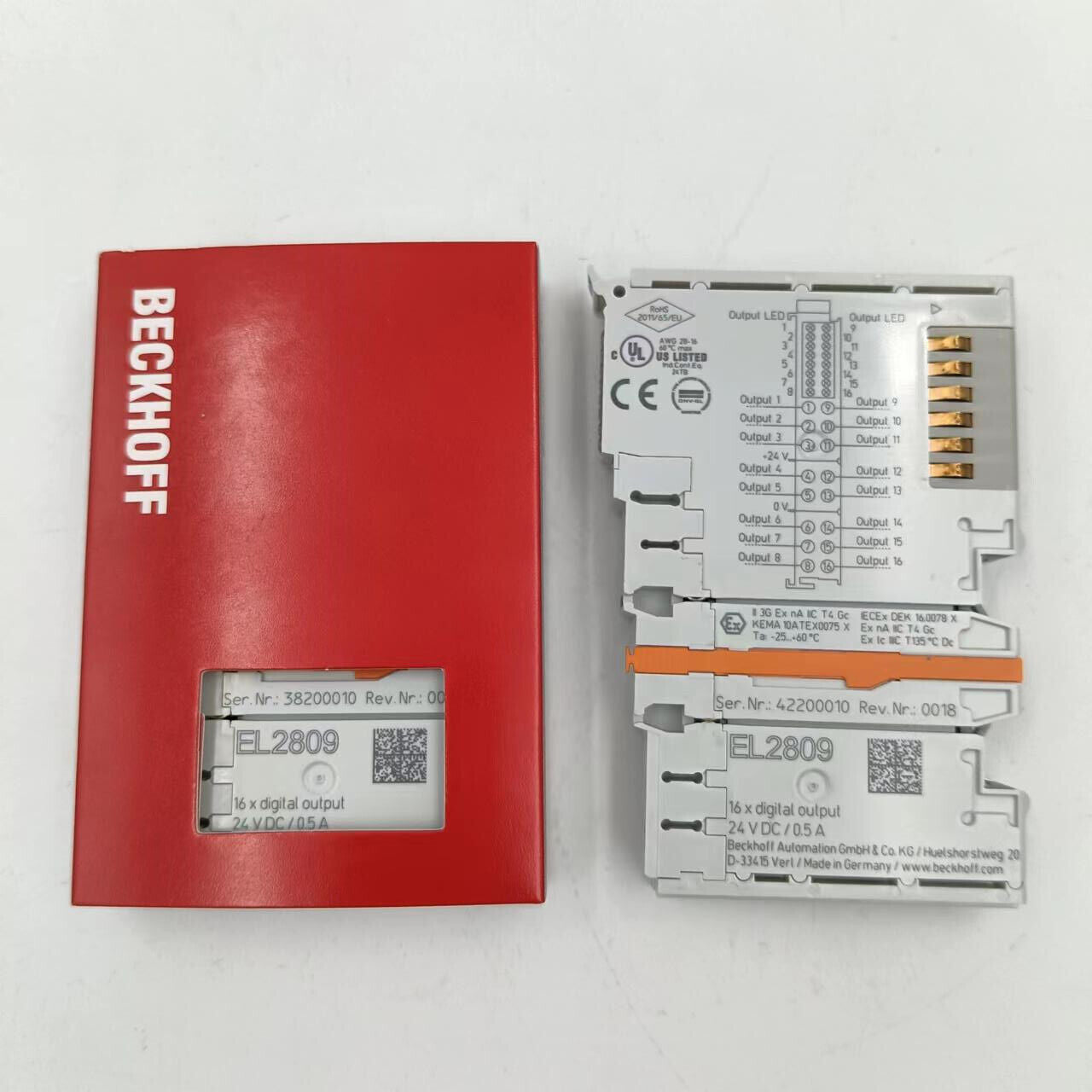 Beckhoff EL2809 EtherCAT Terminal 16-channel Digital Output PLC Module - BECKHOFF