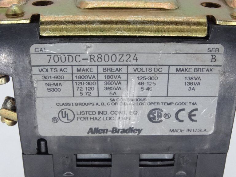 ALLEN BRADLEY 700DC-R800Z24 - ALLEN BRADLEY